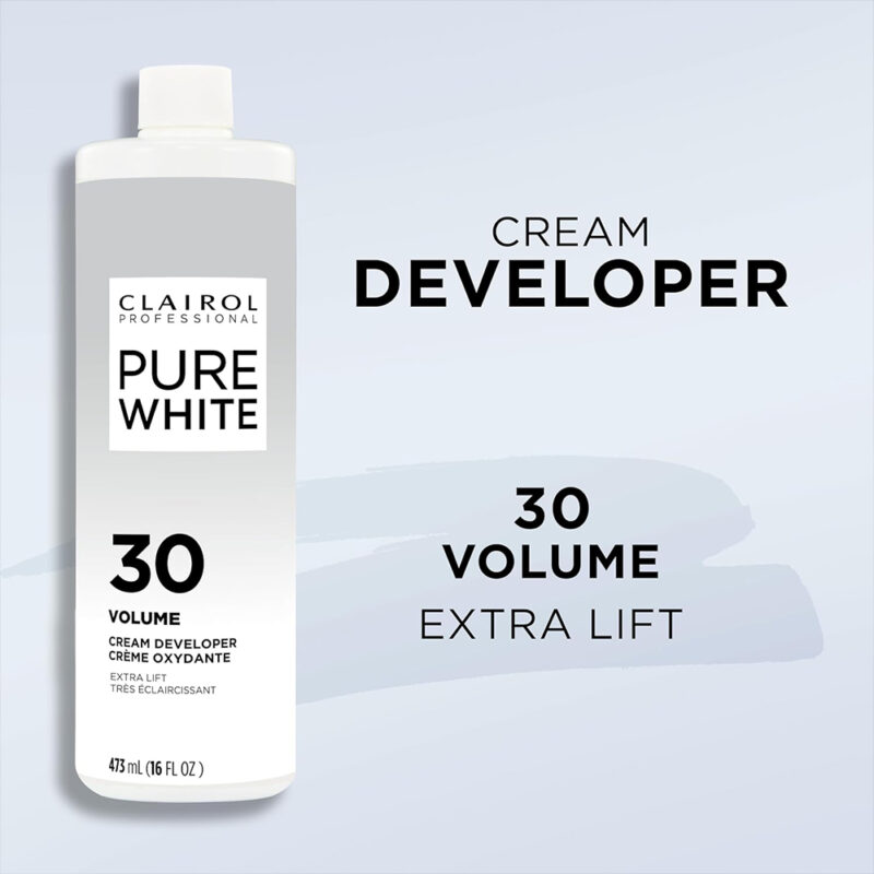 Clairol Pure White Volume 30 Creme Developer Extra Lift 16oz - Image 4