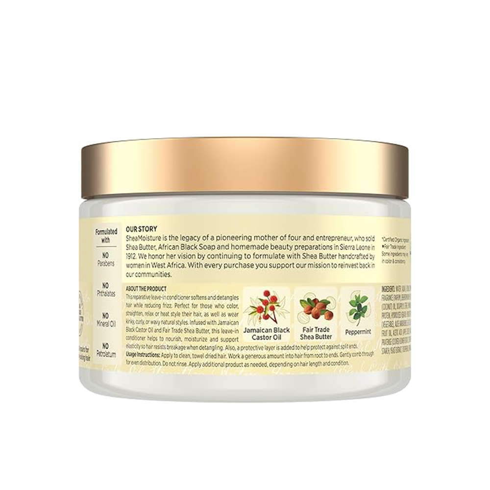 Shea Moisture Jamaican Black Castor Oil Strengthen & Restore Leave-In Conditioner 11.5oz - Image 2