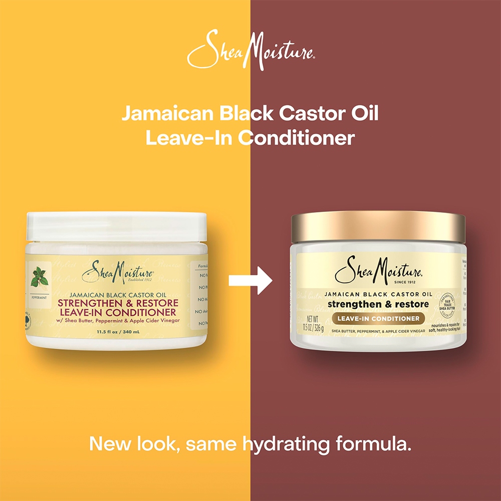 Shea Moisture Jamaican Black Castor Oil Strengthen & Restore Leave-In Conditioner 11.5oz - Image 3