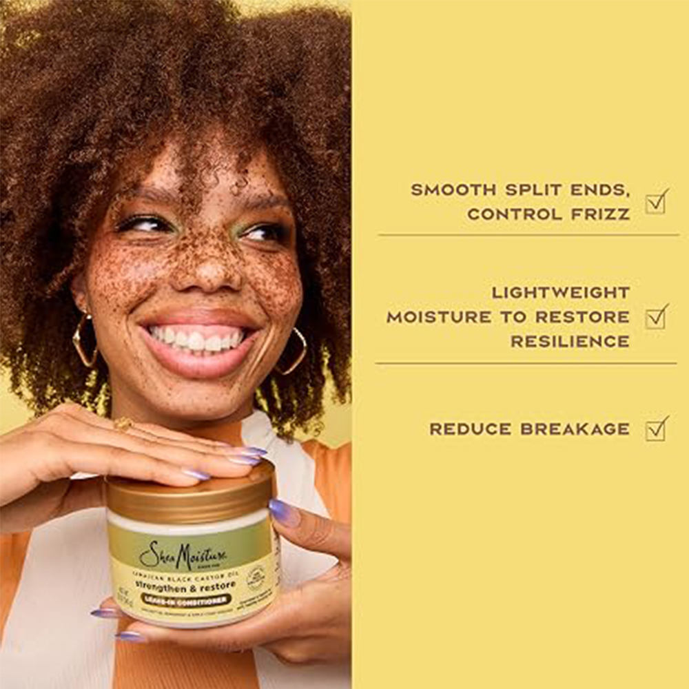 Shea Moisture Jamaican Black Castor Oil Strengthen & Restore Leave-In Conditioner 11.5oz - Image 7