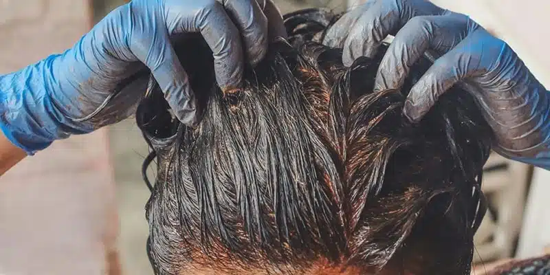 dye left on hair