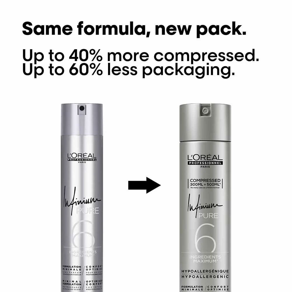 L'Oréal Professionnel Infinium Pure 6 Extra Strong Hairspray - Image 2